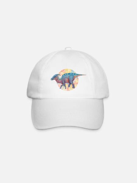 Enten-Dinosaurier - Baseballkappe - Weiß/Weiß