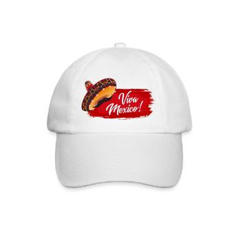 Viva Mexico - Fiesta Party - Baseballkappe - Weiß/Weiß - Vorne