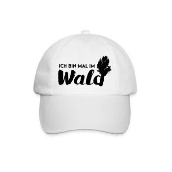 Im Wald - Baseballkappe - Weiß/Weiß - Vorne