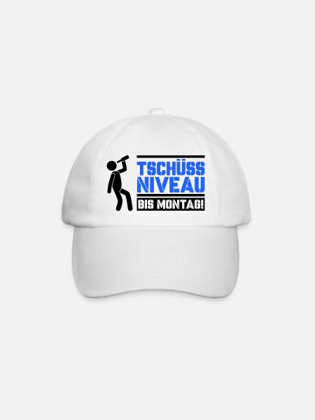 tschüss niveau - Baseballkappe - Weiß/Weiß