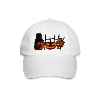 Halloween - Baseballkappe - Weiß/Weiß - Vorne