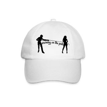 Warnung beim Ziehen - Baseballkappe - Weiß/Weiß - Vorne