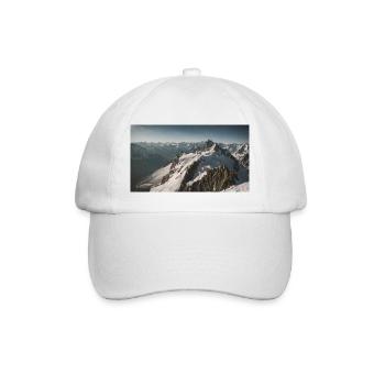 Berg - Schneebedeckte Gipfel - Baseballkappe - Weiß/Weiß - Vorne