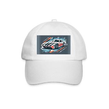 Racecar White-Red - Baseballkappe - Weiß/Weiß - Vorne