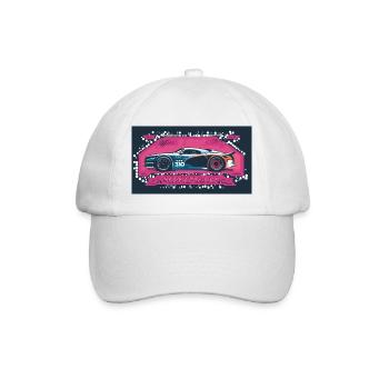 Nightlife Racecar Blue - Baseballkappe - Weiß/Weiß - Vorne
