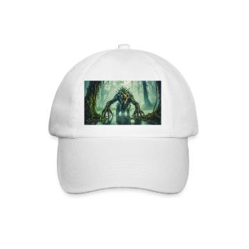 monster dunkel horror gruselig Halloween gruselig gruselig - Baseballkappe - Weiß/Weiß - Vorne