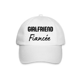 Freundin Verlobte - Baseballkappe - Weiß/Weiß - Vorne