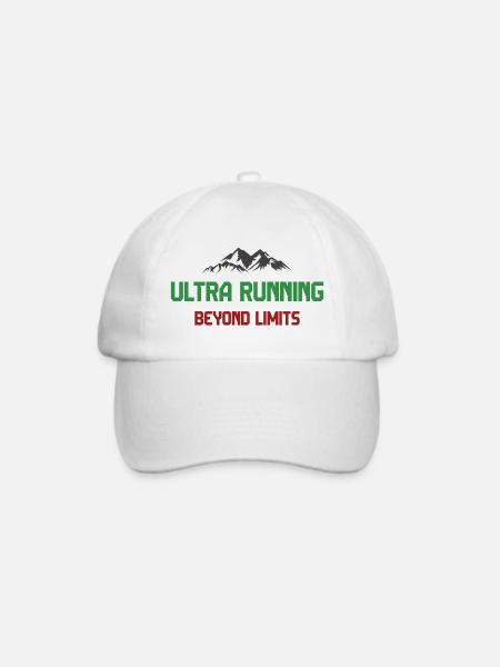 Ultra Running - Jenseits der Grenzen - Baseballkappe - Weiß/Weiß