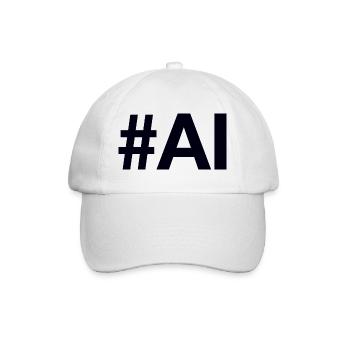 AI Artificial Intelligence - Baseballkappe - Weiß/Weiß - Vorne
