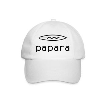 Papara Tahiti Surfspot - Baseballkappe - Weiß/Weiß - Vorne
