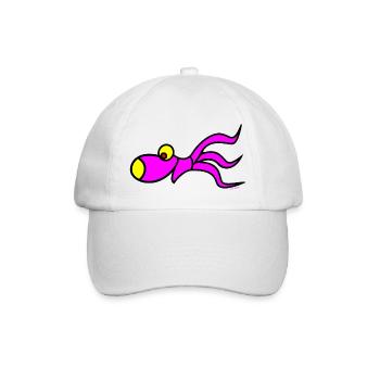 squid shirt - Baseballkappe - Weiß/Weiß - Vorne