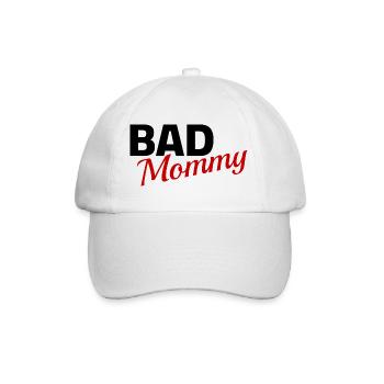 bad mommy - Baseballkappe - Weiß/Weiß - Vorne