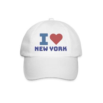 I LOVE NEW YORK - Baseballkappe - Weiß/Weiß - Vorne