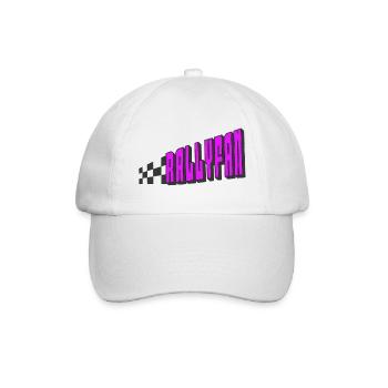 Rallyfan violett schwarz - Baseballkappe - Weiß/Weiß - Vorne