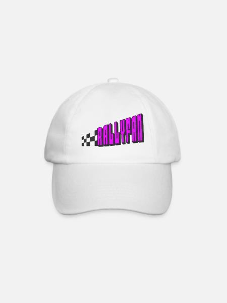Rallyfan violett schwarz - Baseballkappe - Weiß/Weiß
