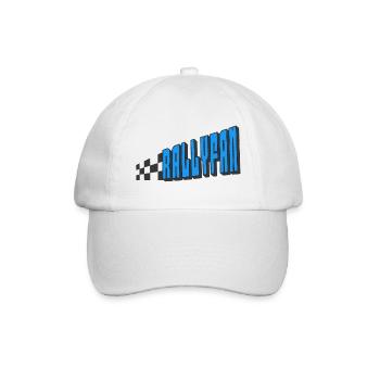 Rallyfan blau schwarz - Baseballkappe - Weiß/Weiß - Vorne