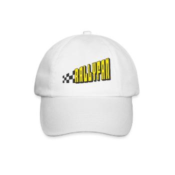 Rallyfan gelb schwarz - Baseballkappe - Weiß/Weiß - Vorne