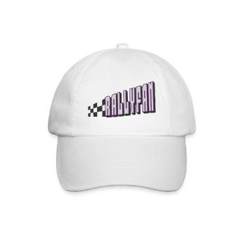 Rallyfan silber violett schwarz - Baseballkappe - Weiß/Weiß - Vorne
