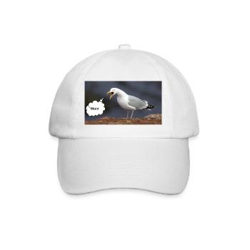 Moin Möwe - Baseballkappe - Weiß/Weiß - Vorne