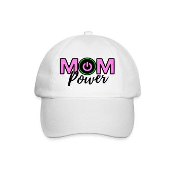 Mama-Macht - Baseballkappe - Weiß/Weiß - Vorne