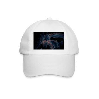 3D Interstellare Galaxy - Baseballkappe - Weiß/Weiß - Vorne