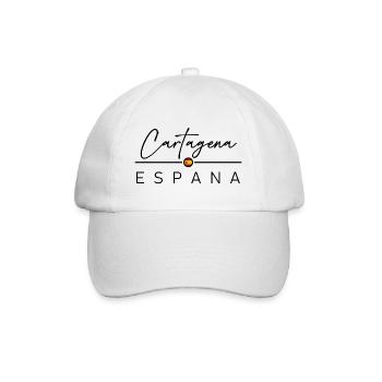 Spain - Cartagena - Spanien - Espana - Baseballkappe - Weiß/Weiß - Vorne