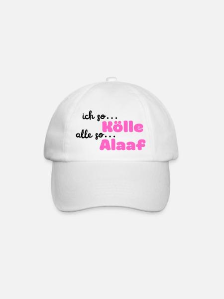 Kölle Alaaf - Baseballkappe - Weiß/Weiß
