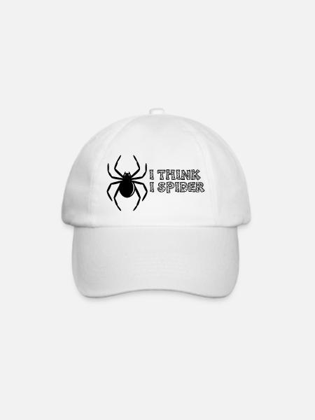 I think I spider - Baseballkappe - Weiß/Weiß