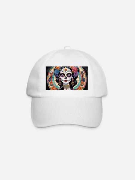 LA CATRINA DELUXE - Baseballkappe - Weiß/Weiß