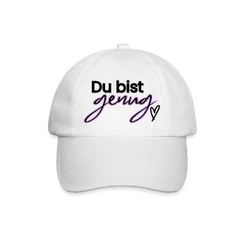 Du bist genug - Baseballkappe - Weiß/Weiß - Vorne