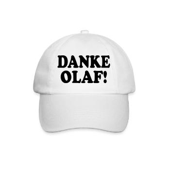 Danke olaf - Baseballkappe - Weiß/Weiß - Vorne