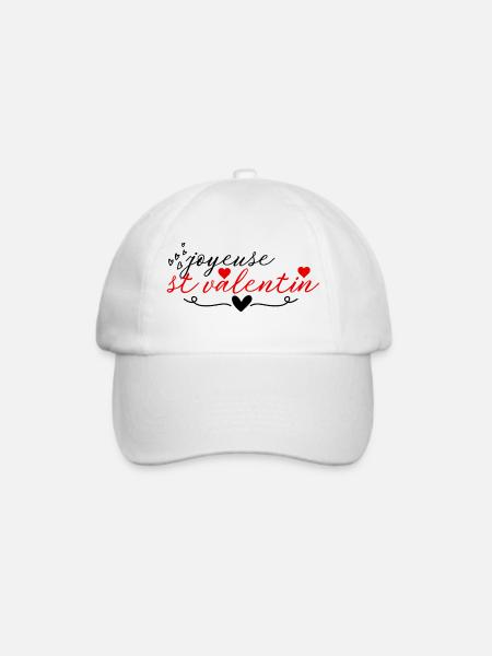 Alles Gute zum Valentinstag - Baseballkappe - Weiß/Weiß