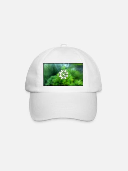THC Cannabis - Baseballkappe - Weiß/Weiß