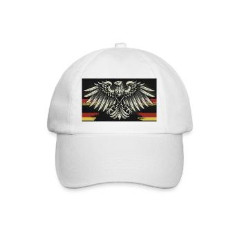 German Eagle zäh - Baseballkappe - Weiß/Weiß - Vorne