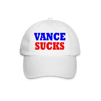 vance sucks - Baseballkappe - Weiß/Weiß - Vorne