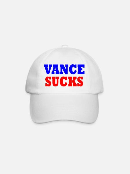 vance sucks - Baseballkappe - Weiß/Weiß