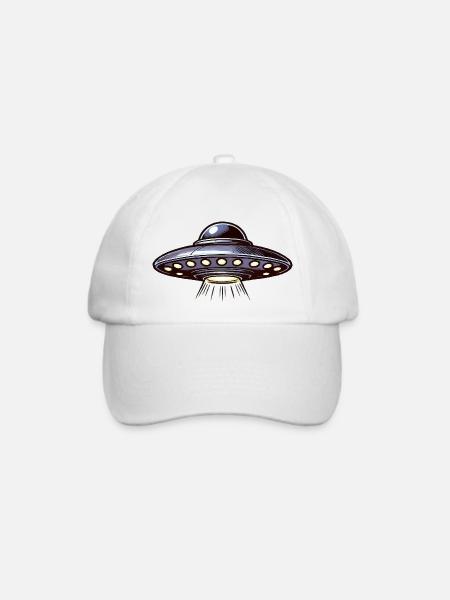 ufo - Baseballkappe - Weiß/Weiß