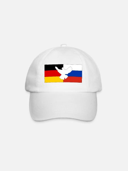 Deutsch-Russische Freundschaft - Baseballkappe - Weiß/Weiß