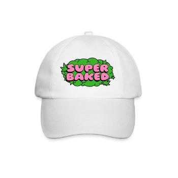 Super Baked Neon Pop - Baseballkappe - Weiß/Weiß - Vorne
