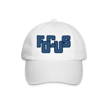 Fools Bold Block-Beschriftung - Baseballkappe - Weiß/Weiß - Vorne