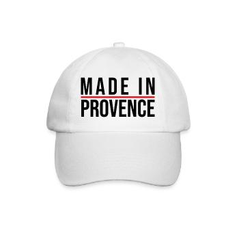 Hergestellt in der Provence - Baseballkappe - Weiß/Weiß - Vorne