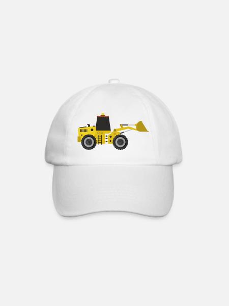 Bagger - Baseballkappe - Weiß/Weiß