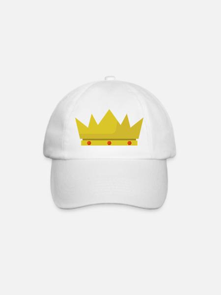 Krone - Baseballkappe - Weiß/Weiß