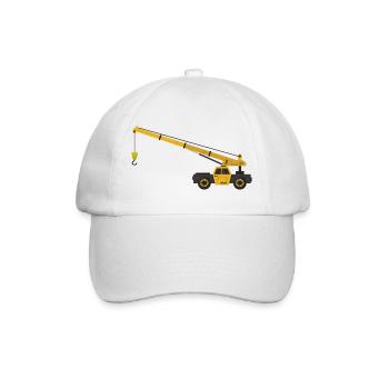 Kranich - Baseballkappe - Weiß/Weiß - Vorne