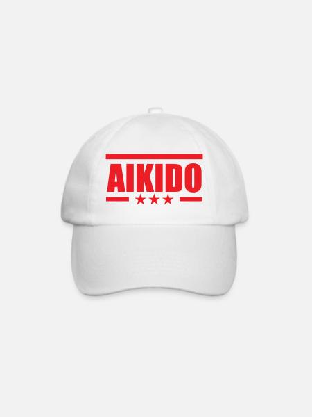 Aikido – Kampfsport – Aikido - Baseballkappe - Weiß/Weiß