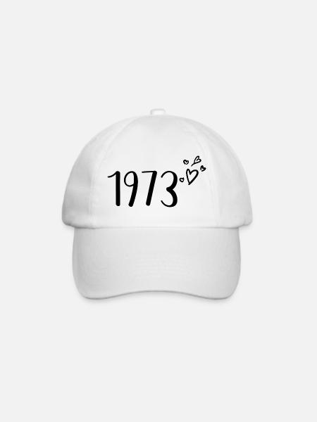 1973 - Baseballkappe - Weiß/Weiß