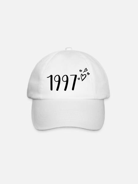 1997 - Baseballkappe - Weiß/Weiß