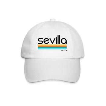 Sevilla - Spain - Spanien - Espana - Baseballkappe - Weiß/Weiß - Vorne