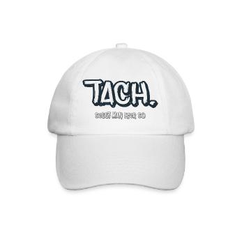 Tach. Typografie  Norddeutscher Humor - Baseballkappe - Weiß/Weiß - Vorne