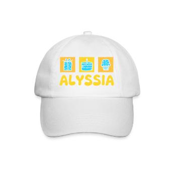 Alyssia - Baseballkappe - Weiß/Weiß - Vorne
